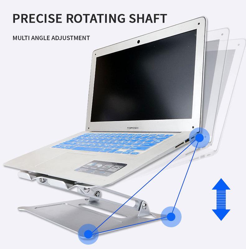 UNICORN Universal Aluminium Laptop stand, Laptop Tray Stand, Sturdy, Ventilated, Height Adjustable Laptop Stand. Vertical Laptop Stand, Ergonomic Laptop Stand Mount Foldable Laptop Stand